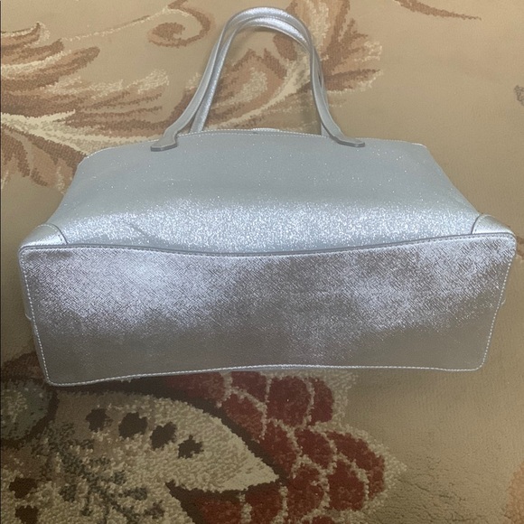 Kate Spade Silver Tote Bag with Structured Design - Picture 7 of 9